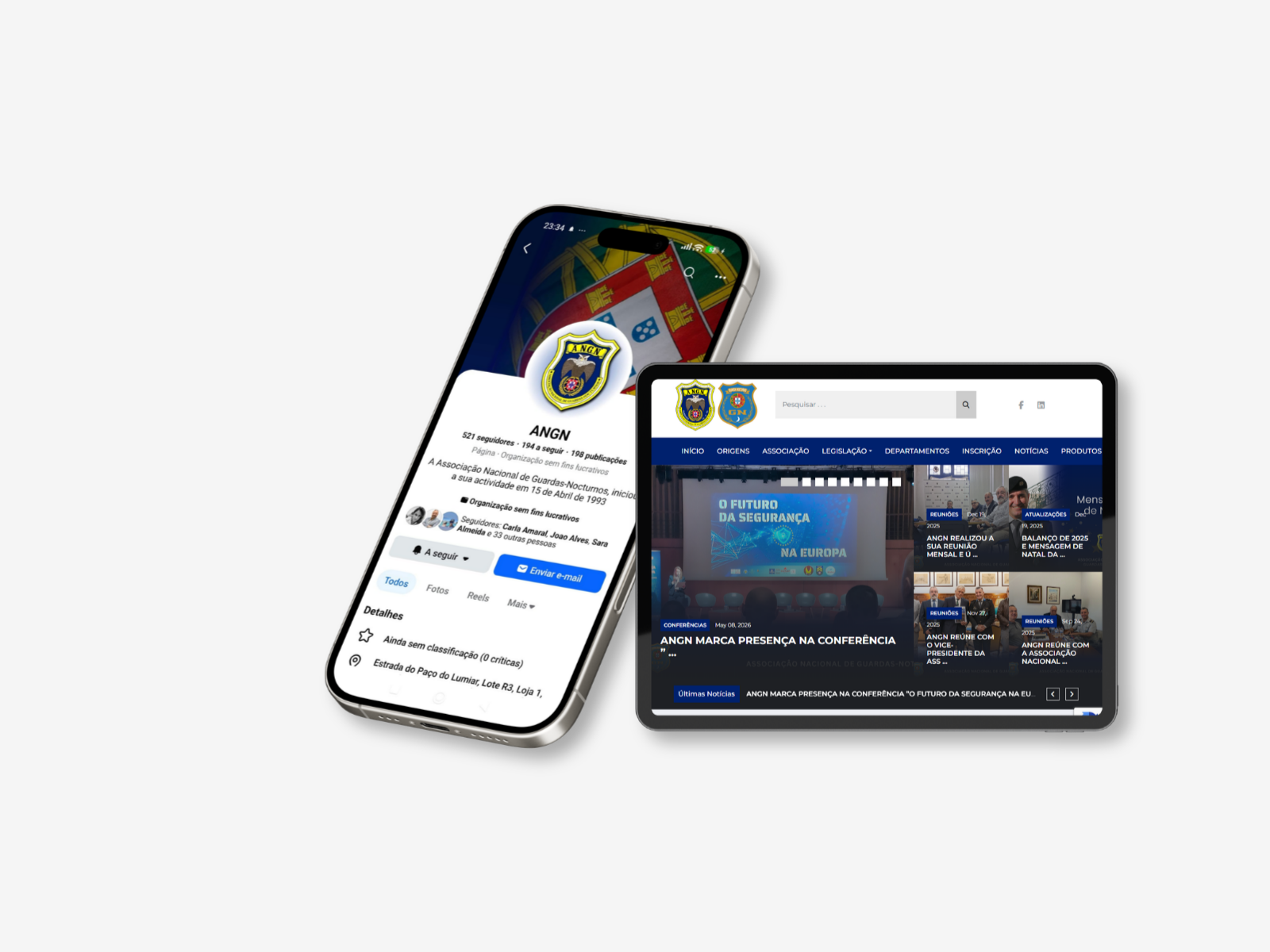 Gestão de Presença Digital  - ANGN