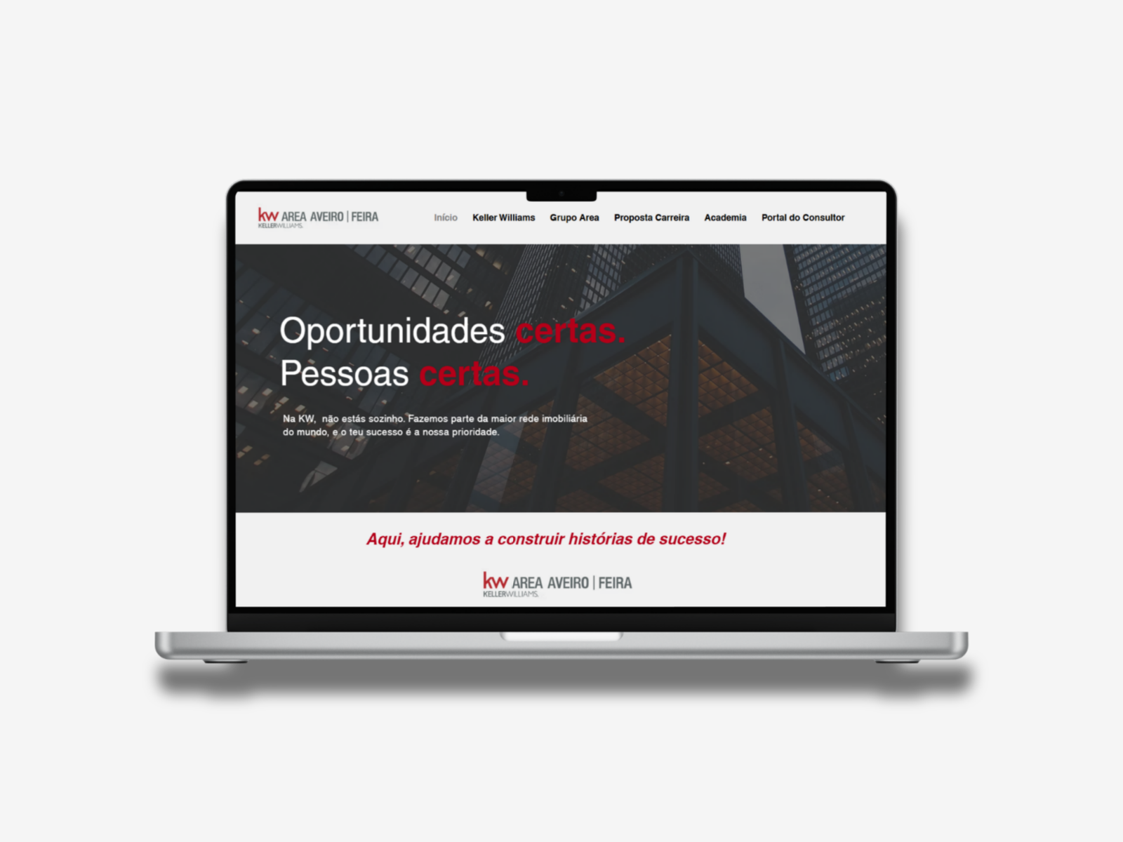 Site institucional + Intranet - KW Area Aveiro | Feira